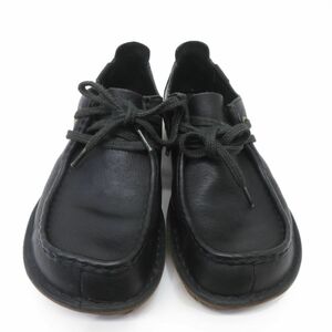 156s Clarks クラークス ワラビー シューズ 100713292 UK7 1/2 25.5cm 箱無 ブラック ※中古