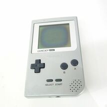 043 Nintendo ゲームボーイ GB ポケット シルバー MGB-S-VA　※ジャンク品_画像3