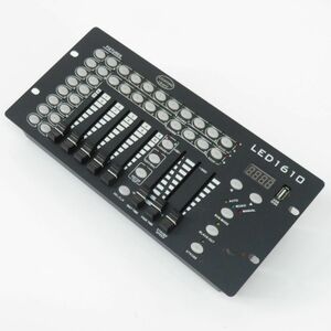 095 メーカー不明 DMXコントローラー 照明コントローラー LED 1610 アダプター付き ※現状品