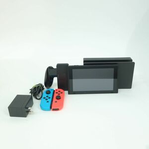 056 任天堂 Nintendo Switch ニンテンドースイッチ 本体 ネオンブルー(L)/ネオンレッド(R) ※中古