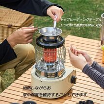 新品 ガスヒーター ストーブ 小型 1台2役 2.5kw カセットガスボンベ式 アウトドアヒーター ヒーター ポータブルヒーターキャンプ Yinleader_画像4