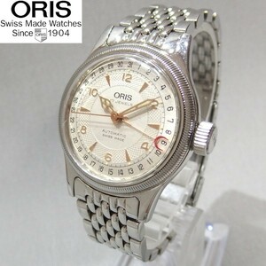 ★ORIS ビッグクラウン ポインターデイト Ref.7400B Cal.574 自動巻き 腕時計 裏スケ オリス★