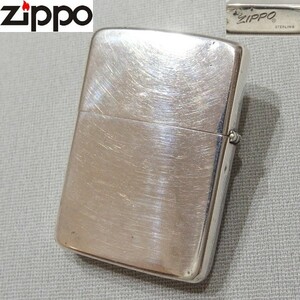 1円～★ZIPPO STERLING 無地 筆記体 旧字体 旧ロゴ ライター スターリング ヴィンテージ ジッポー★