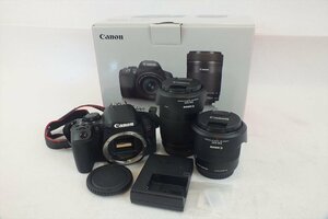 ☆ Canon キャノン EOS kiss X10i デジタル一眼レフ 18-55 55-250 元箱付き 中古 現状品 231107B9080