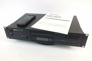 ◆ TASCAM タスカム CD-200 CDプレーヤ 取扱説明書有り リモコン有り 中古 現状品 231109M5414