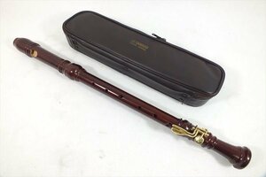 □ YAMAHA ヤマハ TENOR BAROQUE リコーダー ソフトケース付き 中古 現状品 231106G6060