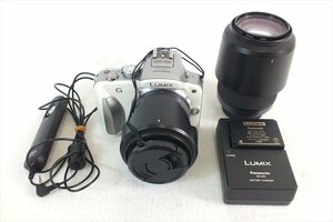 ◆ LUMIX DMC-G3 デジタル一眼レフ G VARIO 1:3.5-5.6/14-42 ASPH / G VARIO 1:4-5.6/45-200 中古 現状品 231109A1097