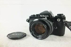 ★ Nikon ニコン FE ブラック フィルム一眼レフ 50mm 1.4 中古 現状品 231101Y6628A