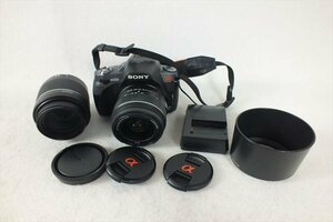 ★ SONY ソニー DSLR-A330 α330 デジタル一眼レフ DT 3.5-5.6/18-55 SAM DT 4-5.6/55-200 SAM 中古 現状品 231101Y6390