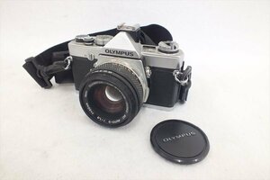 ◆ OLYMPUS オリンパス OM-1N フィルム一眼レフ 1.8 50mm シャッター切れOK 中古 現状品 231109M5762