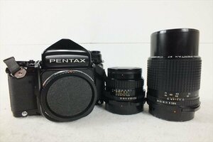 ★ PENTAX ペンタックス 67 中判カメラ 2.4 105mm　1:4 200mm 中古 現状品 231101Y6595