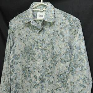  old clothes * Takeo Kikuchi long sleeve shirt floral print size 3 M corresponding ... material 