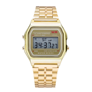 デジタル腕時計 ステンレス メンズ レディース ゴールド金 CASIOカシオチプカシ A158WAではありません