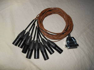 DB25M/XLR3PIN MALE 8CH MULTI -CABLE 1,5M NEW # 688 RND API FOCUSRITE AVID UAD APOGEE