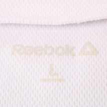 リーボック 半袖Tシャツ グラフィックT クロップド丈 スポーツウエア レディース Lサイズ ホワイト Reebok_画像3