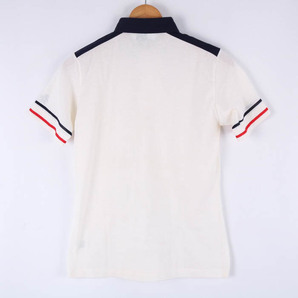 マンシングウェア 半袖ポロシャツ グランドスラム ワンポイントロゴ ゴルフウエア レディース B84-90サイズ クリーム Munsing wearの画像2
