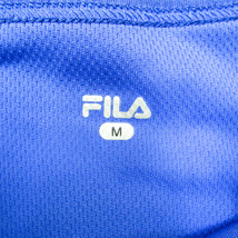 フィラ 半袖Tシャツ ロゴT スポーツウエア レイヤード風 レディース Mサイズ ブルー FILA_画像2