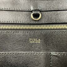 1円 FURLA フルラ ビジネス トートバッグ メンズ 大容量 肩掛け A4 PC収納◎ オールレザー 通勤 通学 カバン 書類 ブラック 黒_画像9