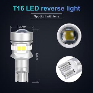 1円～　LED-T16　バックランプ-ホワイト　4000LMX2個　日本製チップ　　プロジェクター配光　