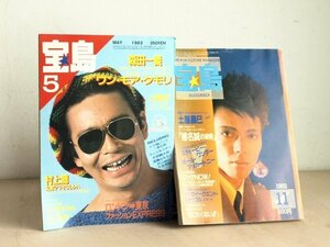 宝島 1982年11月号と1983年5月号セット　タモリ　村上龍　椎名誠　土屋昌巳　スティービーワンダー　　雑誌　本　昭和レトロ