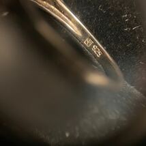 アクセサリー シルバー リング 925刻印 指輪 ヴィンテージ アンティーク カラーストーン 17号 3.9g_画像4