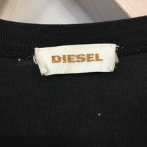 【送料無料】DIESEL　ディーゼル　メンズ　トップス　半袖シャツ　Vネック　ワンポイントロゴ　ブラック_画像4