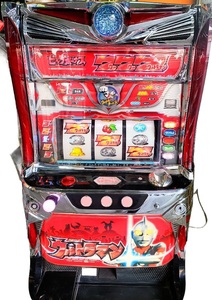 送4000円～ パチスロ ウルトラマン M 2016年モデル [コイン作動タイプ] 本体実機 + ドアキー + 設定キー　特撮 タイアップ スロット レトロ