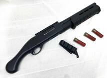 CYMA M870 TAC-14 MARINE MAGNUM TAC 3発同時発射 エアコッキングショットガン 中古品 CM.357M-BK ソードオフ シーマ マリーンマグナムtac_画像2