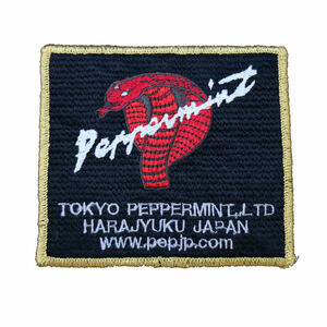 ペパーミント ワッペン 角コブラ ワッペン金 ロックンロール ロカビリー フィフティーズ 50s ロック TOKYO PEPPERMINT