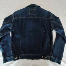 良品！ LEVIS リーバイス USA製 バレンシア工場 507XX 2nd 復刻 インディゴ デニムジャケット 36 Gジャン 98年 Levi's セカンド アメリカ製_画像4