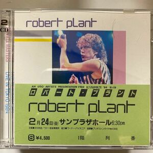 デッドストック新品 オリジナル・プレス廃盤2枚組CD チケットレプリカ付★ROBERT PLANT/LIVE IN TOKYO 1984 レッド・ツェッペリン