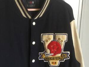 送料無料！昭和 レトロ アイビー VAN JAC ヴァンヂャケット ヴィンテージレザースタジャン バックアーチアーチロゴ！VAN JACKET INC.