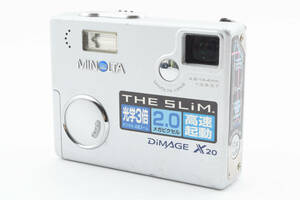 ★緊急大特価★ MINOLTA ミノルタ コンパクト カメラ DiMAGE X20 シルバー