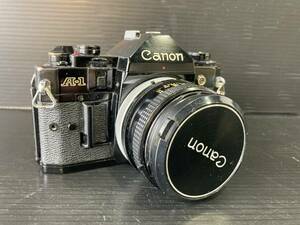 吉斉439 １円オークション お値打ち Canon キャノン A-1 FD 50mm 1:1.8 S.C. ブラックボディ フィルムカメラ 光学機器 現状品