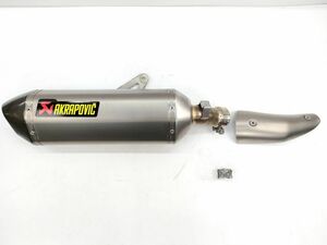 14 アクラポヴィッチ ニンジャ 250 400 スリップオン チタン マフラー ガスケット付 S K4SO5 HRTJPA JMCA認定 EX250P Ninja AKRAPOVIC◆