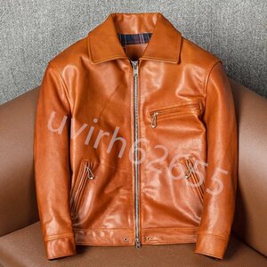 馬革 レザージャケット ライダース 本革 革ジャン ホースハイド バイクレザー メンズファッション 国産革 アメカジ S～5XL