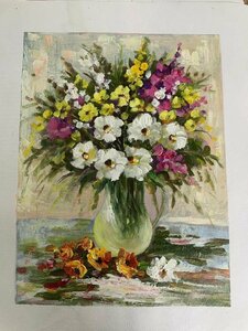 Art hand Auction Oil painting, flower painting, hand-painted, oil painting, framed, fine art, Painting, Oil painting, Nature, Landscape painting