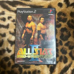 PS2 オールスタープロレスリングⅡ 箱説付き　起動確認済み　同梱発送歓迎です。