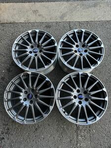 美品！スバル レヴォーグ VM4 STIスポーツ 純正ホイール 4本セット 18×7.5J +55 PCD114.3-5穴 ENKEI