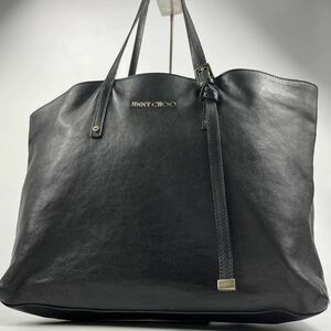 1円～【入手困難品】ジミーチュウ JIMMY CHOO トートバッグ ビジネスバッグ ブリーフケース A4 2way レザー メンズ レザー ブラック 黒