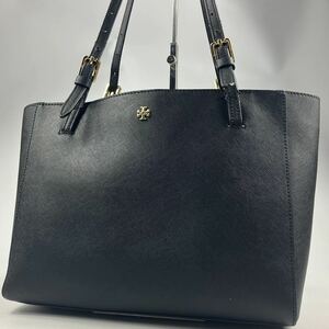 1円～【入手困難品】トリーバーチ Tory Burch トートバッグ ビジネスバッグ ブリーフケース A4 2way レザー メンズ レディース ブラック 黒