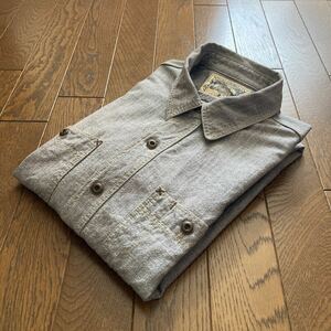 BOOTLEGGERS NEAL CASSADY WORK SHIRTS WHITE PEPPER CHAMBRAY 15 ブートレガーズフリーホイーラーズ