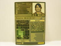 Panini WCCF 2006-2007 BAN パオロ・マルディーニ　Paolo Cesare Maldini 1968 Italy　AC Milan 06-07 Bandiera_画像4