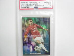 PSA鑑定済 Panini WCCF 2008-2009 EMVP クリスティアーノ・ロナウド　Cristiano Ronaldo No.7 Manchester United 08-09 PSA7