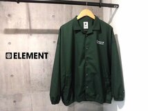 美品23SS/ELEMENTエレメント/BIG SKATE ALOHA 23ジャケットM/ビッグシルエット オーバーサイズ ジャケット/グリーン/メンズ/スケートボード_画像3