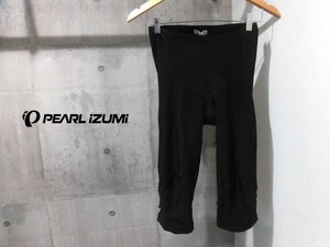 PEARL IZUMI パールイズミ/3D MEGA COLDBLACK サイクルパンツL/尻パット入り レーサーパンツ/ニータイツ スパッツ/黒/メンズ/自転車