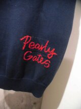 PEARLY GATES パーリーゲイツ チェック柄 Vネック コットンニットベスト4/紺 ネイビー/メンズ/日本製/053-173029/GOLF ゴルフ_画像8