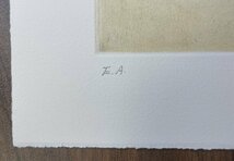【真作】魂のピアニスト フジ子・ヘミング「エスター」2008年 銅版画・ED EA /120 直筆サイン・作品証明シール /フジコヘミング_画像3