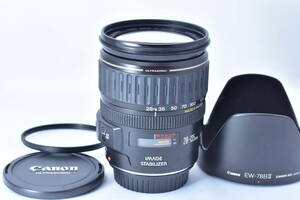 ★ほぼ新品★CANON キヤノン EF 28-135mm F3.5-5.6 IS USM★レンズフード・保護フィルター付★