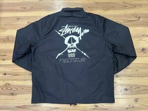 Stussy ステューシー MINOTAUR コーチジャケット スカル柄 ブラック L